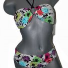 NWT GOTTEX designer swimsuit 8 bikini bandeau bright colors multi color 2 PC NWT GOTTEX designer swimsuit 8 bikini bandeau bright colors multi color 2 PC