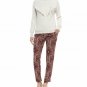 NWT HAUTE HIPPIE 8 100% SILK tailored snake-print pants $395 merlot slacks lined