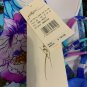 NWT GOTTEX swimsuit 10 one-piece plunging deep V front floral $182 multi color