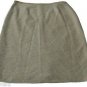 NWT ST. JOHN COUTURE Collection 8 skirt woven career $1095 straight gold silver