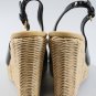 CAR SHOE 37 B wedge high heels black patent platform shoes $395 dust bags box