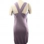 New POLECI L designer dress purple summer pullover sundress stretch modal violet
