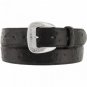 NWT TONY LAMA men's 42 big Ostrich Print black leather dress belt western