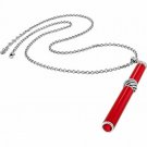 NWT BRIGHTON Ink PEN PAL on a chain silver add-a-bead charm necklace red gift