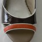 NEW RAFE NY 7 platform wedge shoes heels patent $315 brown orange cream