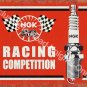 Vintage Garage NGK Spark Plugs Motorcycle Motor Car Racing Medium Metal/Tin Sign