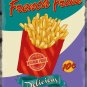 French Fries chips, 50's Dinner Kitchen Cafe Food Retro, Small Metal/Tin Sign