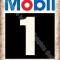 Mobil 1 Racing Motor Oil, Vintage Garage, Motorsport Advert Large Metal/Tin Sign