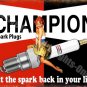 Vintage Garage,Champion Spark Plugs, Funny Pin-up Girl,18 Medium Metal/Tin Sign