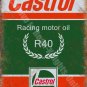 Castrol R Racing Motor Oil, 135 Petrol Old Vintage Garage, Medium Metal/Tin Sign