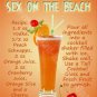 Sex On The Beach Cocktail Recipe, Cafe Pub Hotel, Wine Bar, Small Metal/Tin Sign