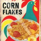 Vintage Food, 76, Corn Flakes Cereal Cafe Kitchen Old Shop, Small Metal/Tin Sign