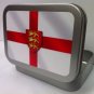English Flag England St George 3 Lions Cigarette Tobacco Storage 2oz Hinged Tin