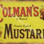 Vintage Food, 94, Colman's English Mustard, Butcher Shop, Small Metal/Tin Sign
