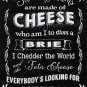 Sweet dreams cheese, Kitchen Cafe Diner Funny Food Retro Medium Metal/Tin Sign