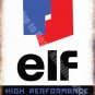 Vintage Garage Elf Engine Oil, 63 Petrol, Motor Car Racing, Small Metal/Tin Sign