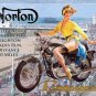 British Motorcycle Motorbike Commando Pin Up Girl Brighton Small Metal/Tin Sign