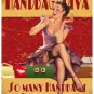 Handbag Diva, 50's Pinup, Funny/Humorous, Small Metal/Tin Sign, Picture, Plaque