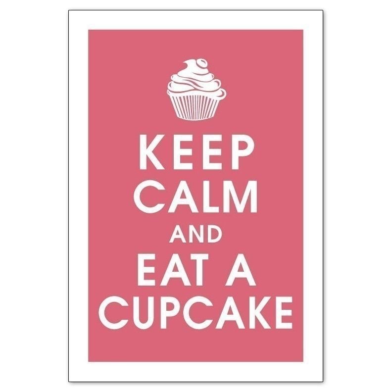 Keep Calm And Eat A Cupcake Baking Kitchen Novelty Fridge Magnet