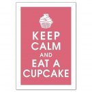 Keep Calm And Eat A Cupcake Baking Kitchen Novelty Fridge Magnet