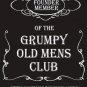 Grumpy Old Mens Club Garage Pub Bar Man Cave Funny Warning Large Metal/Tin Sign