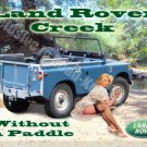 Land Rover Creek, Classic mk1, Off Road 4x4, Pin Up Girl, Novelty Fridge Magnet