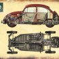 Vintage Garage 101, Classic Car Beetle Cut-Away Old Advert, Small Metal/Tin Sign