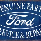 Vintage Garage, Ford Car Parts Service & Repair Advertising Small Metal/Tin Sign