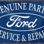 Vintage Garage, Ford Car Parts Service & Repair Advertising Small Metal/Tin Sign