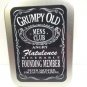 Grumpy Old Mens Club Funny Man Dad Cigarette Tobacco Storage 2oz Hinged Tin