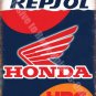 Vintage Garage 56 Honda Racing Motorcyle Repsol Motorbike, Large Metal/Tin Sign