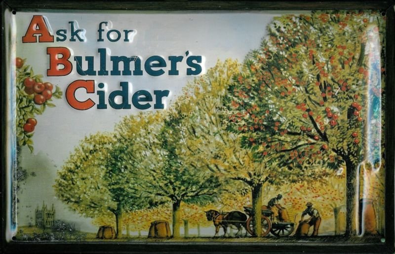 Bulmers Cider Drink Bar Pub Vintage Advertising Medium 3D Metal Embossed Sign