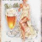 Vintage Drink John Smith's Pale Ale Girl Beer Bar Pub Cafe Medium Metal/Tin Sign