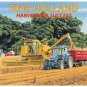 New Holland, Combine Harvester & Tractors, Farm, Small Metal/Tin Sign, Picture