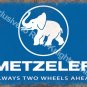 Vintage Garage Metzeler Tyres Motorcycle Motorbike Wheels, Large Metal/Tin Sign