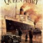 Queen Mary, Ocean Liner Ship/Boat, Vintage MG Car, Small Metal/Tin Sign, Picture