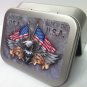 Eagle Flag American Chopper Motorcycle Cigarette Tobacco Storage 2oz Hinged Tin