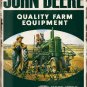John Deere Quality Farm Equipment Vintage Tractor Large 3D Metal Embossed Sign