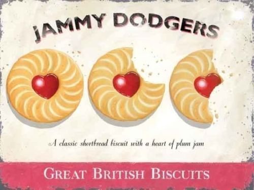 Jammy Dodgers, Great British Biscuits, Shortbread Classic, Small Metal/Tin Sign