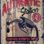 American Retro Garage Authentic Petrol Gas Station Old Car, Large Metal/Tin Sign
