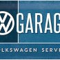 VW Garage Volkswagen Service Car Van Classic Retro Medium 3D Metal Embossed Sign