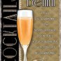 Bellini Cocktail Recipe, Pub Hotel Wine Bar Peach Drink, Small Metal/Tin Sign