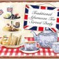Traditional Afternoon Tea, Kitchen, Cafe, Restaurant, Pub, Medium Metal/Tin Sign