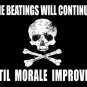 Skull and Crossbones, Prirate, Morale, Funny/Humorous, Small Metal/Tin Sign