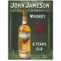 John Jameson Irish Whiskey, Bar, Club, Pub, Restaurant, Medium Metal/Tin Sign