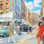 Carnaby Street, 1960's London City Retro British Cars Mods, Small Metal/Tin Sign