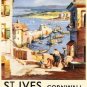 St Ives Cornwall Cornish, Boats, Harbour, British Railways Medium Metal/Tin Sign