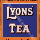 Lyons' Tea Drink Cafe Kitchen Old Vintage Shop Advertising Large Metal/Tin Sign