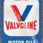 Valvoline Motor Oils, Petrol,158 Vintage Garage Old Oil, Small Metal/Tin Sign