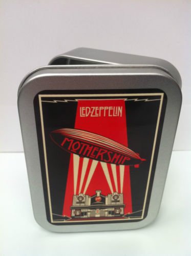 Led Zeppelin Classic Heavy Rock Music Cigarette Tobacco Storage 2oz Hinged Tin